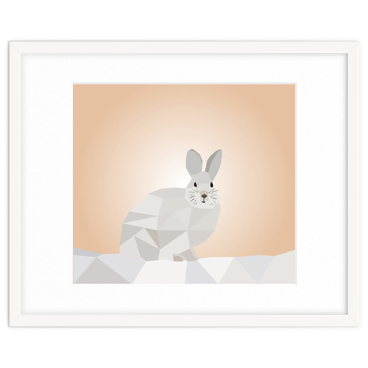 Rabbit Low Poly Art