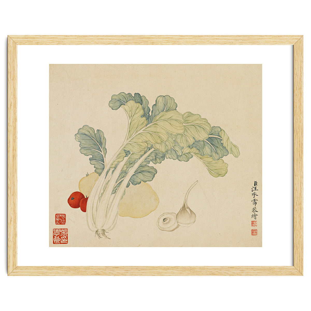 Wang Chengyu ~flowers, Vegetables, Chinese Cabbage, Potatoes, Garlic, Tomatoes, Vegetables