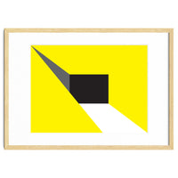 Geometric Shapes No. 20 - yellow, black & grey