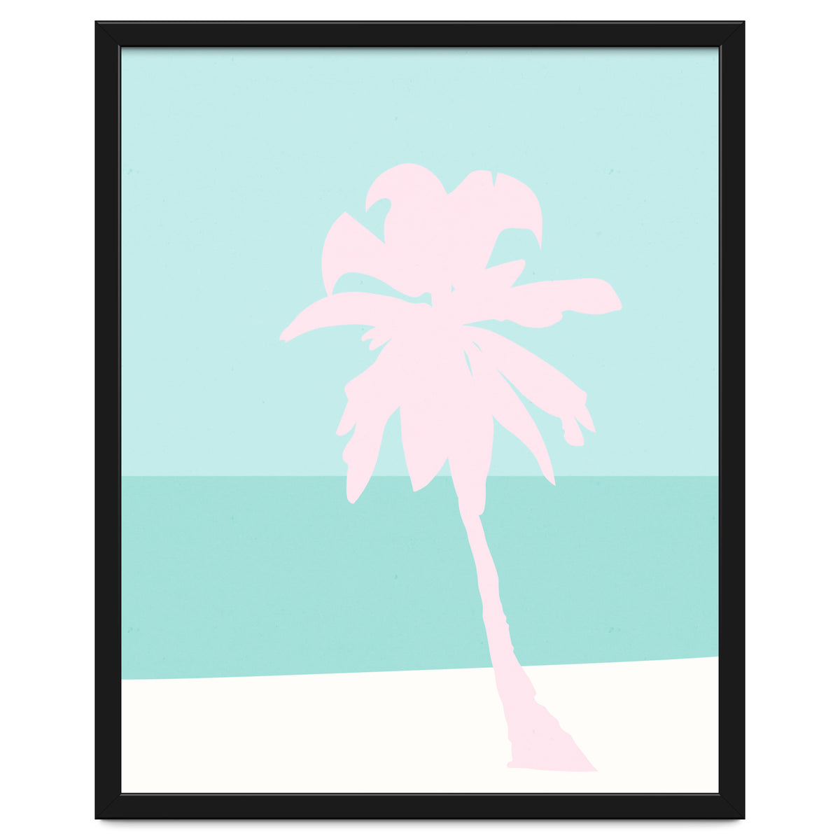 Minimal Palm Tree - Turquoise Coast