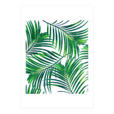 Palm Paradise, Tropical Leaves, Beachy Watercolor Painting, Minimal Nature Botanical Illustration (Print Only) thumbnail