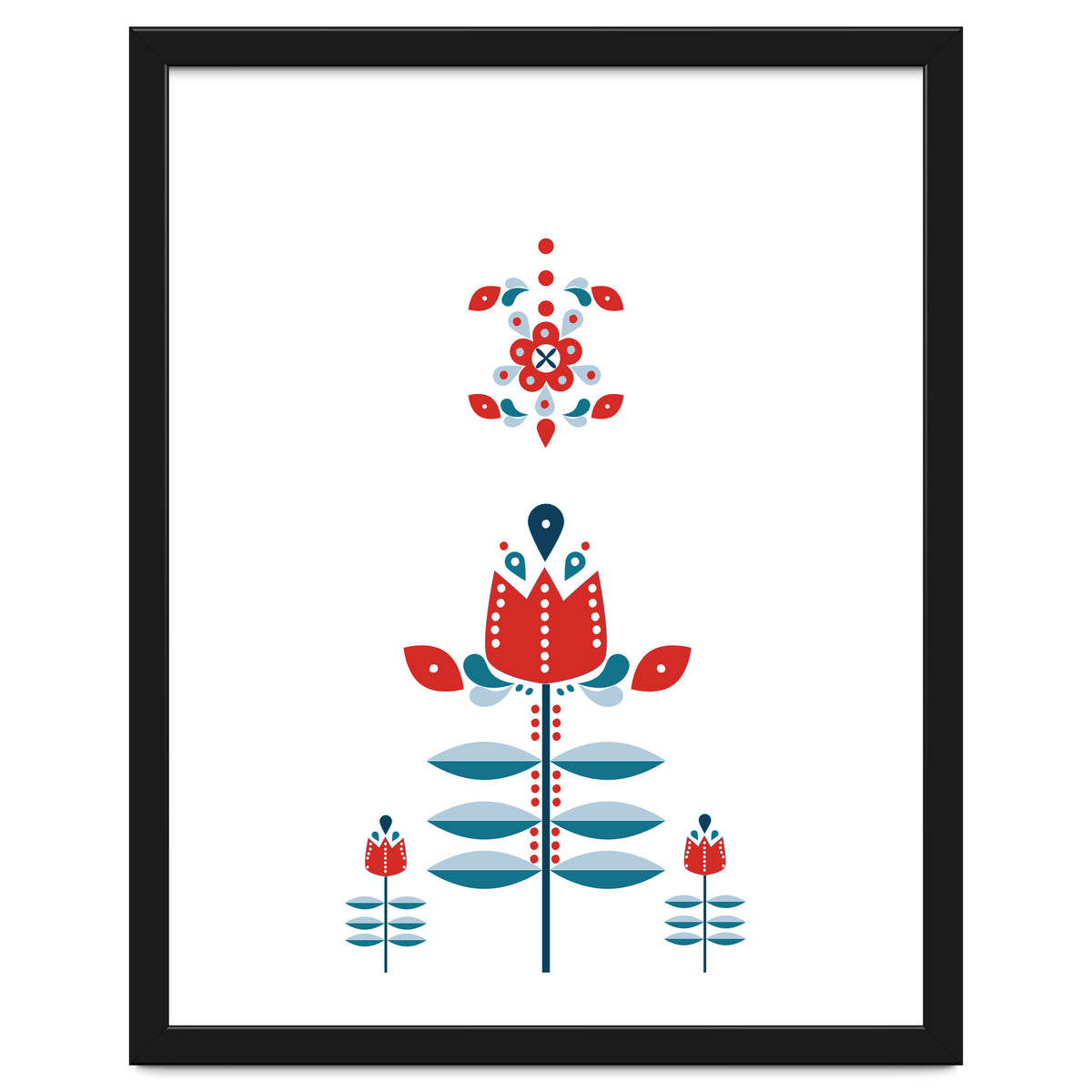 Scandinavian Folk Flowers