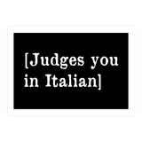 Judges You In Italian (Print Only) thumbnail