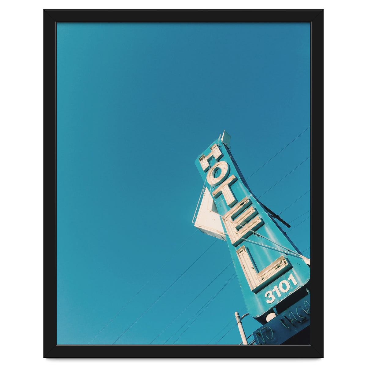 Hotel sign in California