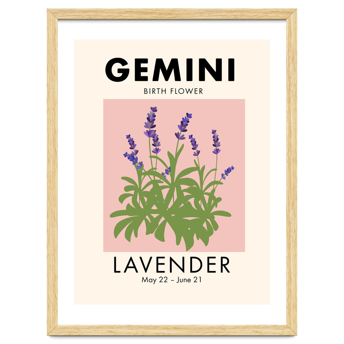 Gemini Birth Flower Lavender