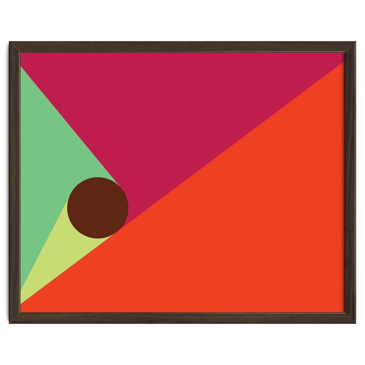 Geometric Shapes No. 25 - orange, mint & purple