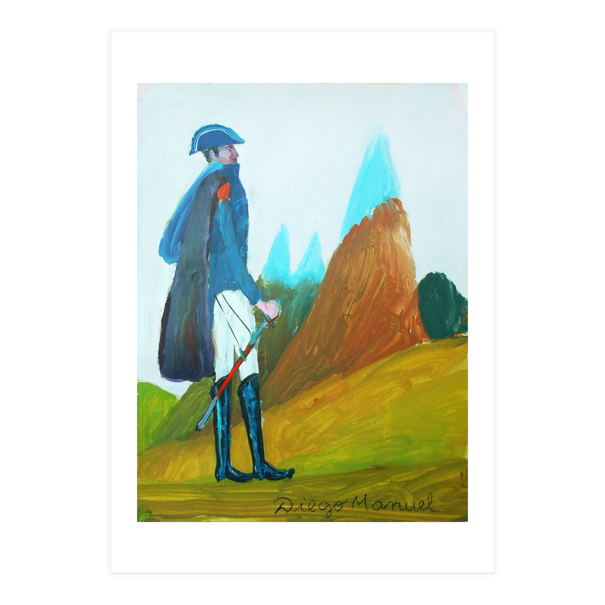 San Martin Cruzando Los Andes 2 (Print Only)