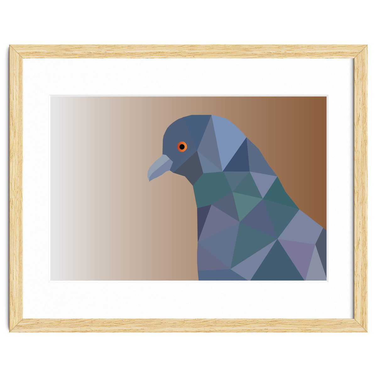Pigeon Low Poly Art