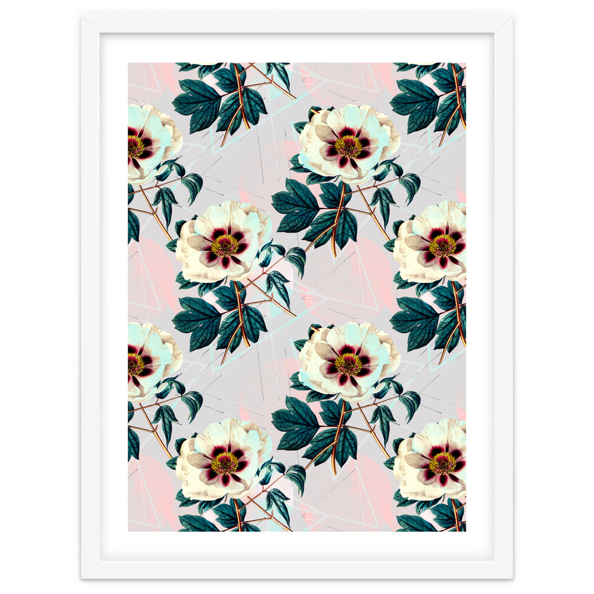 Flowery blooming with geometric