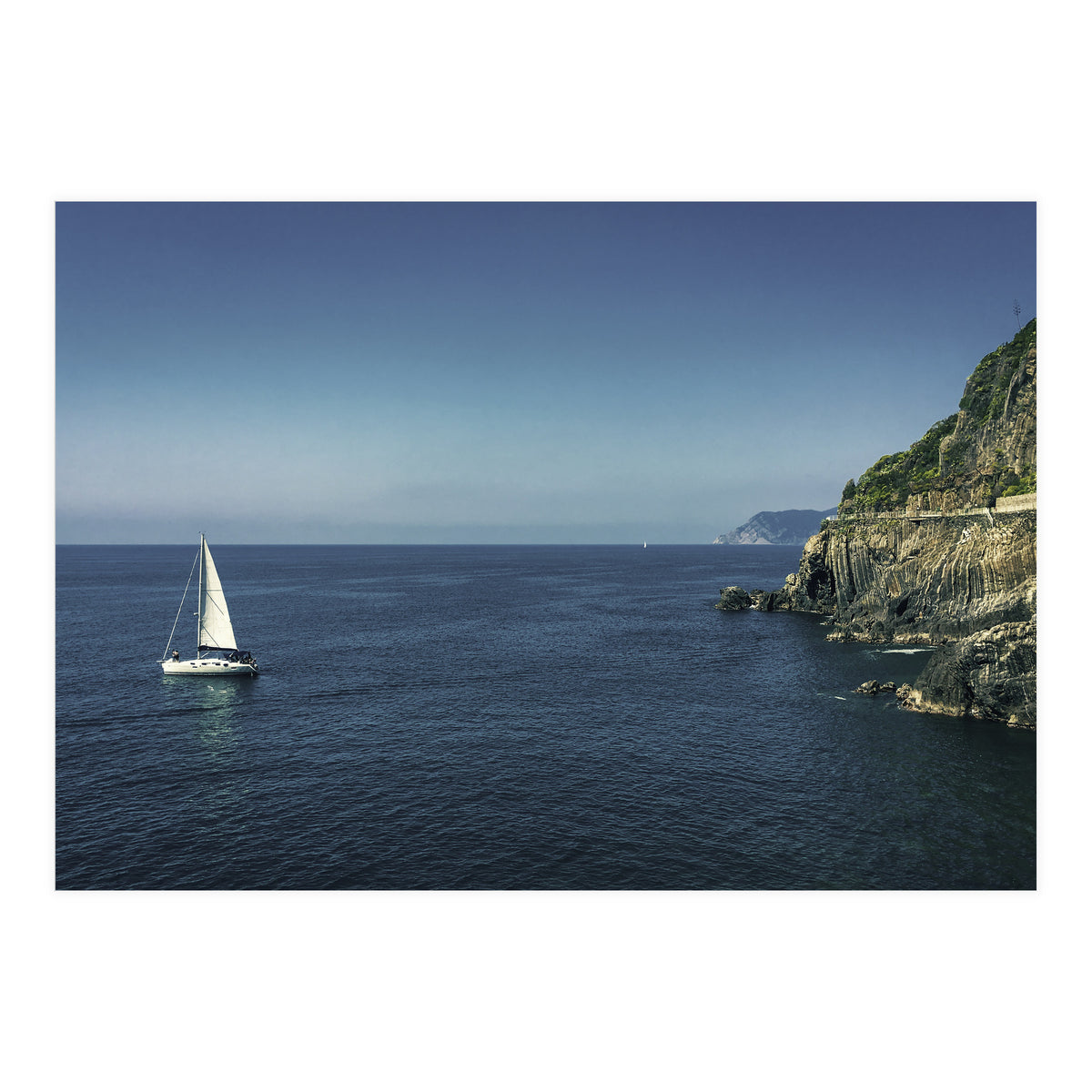 Cinque Terre Blue Sea (Print Only)