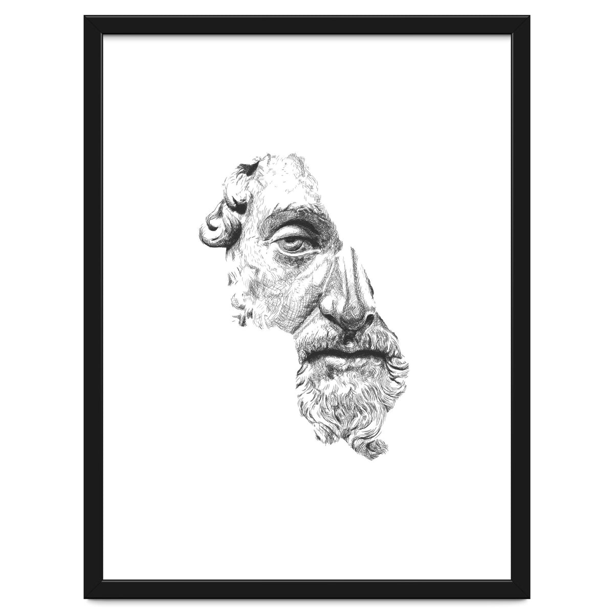 MARCUS AURELIUS ANTONINUS AUGUSTUS / black and white
