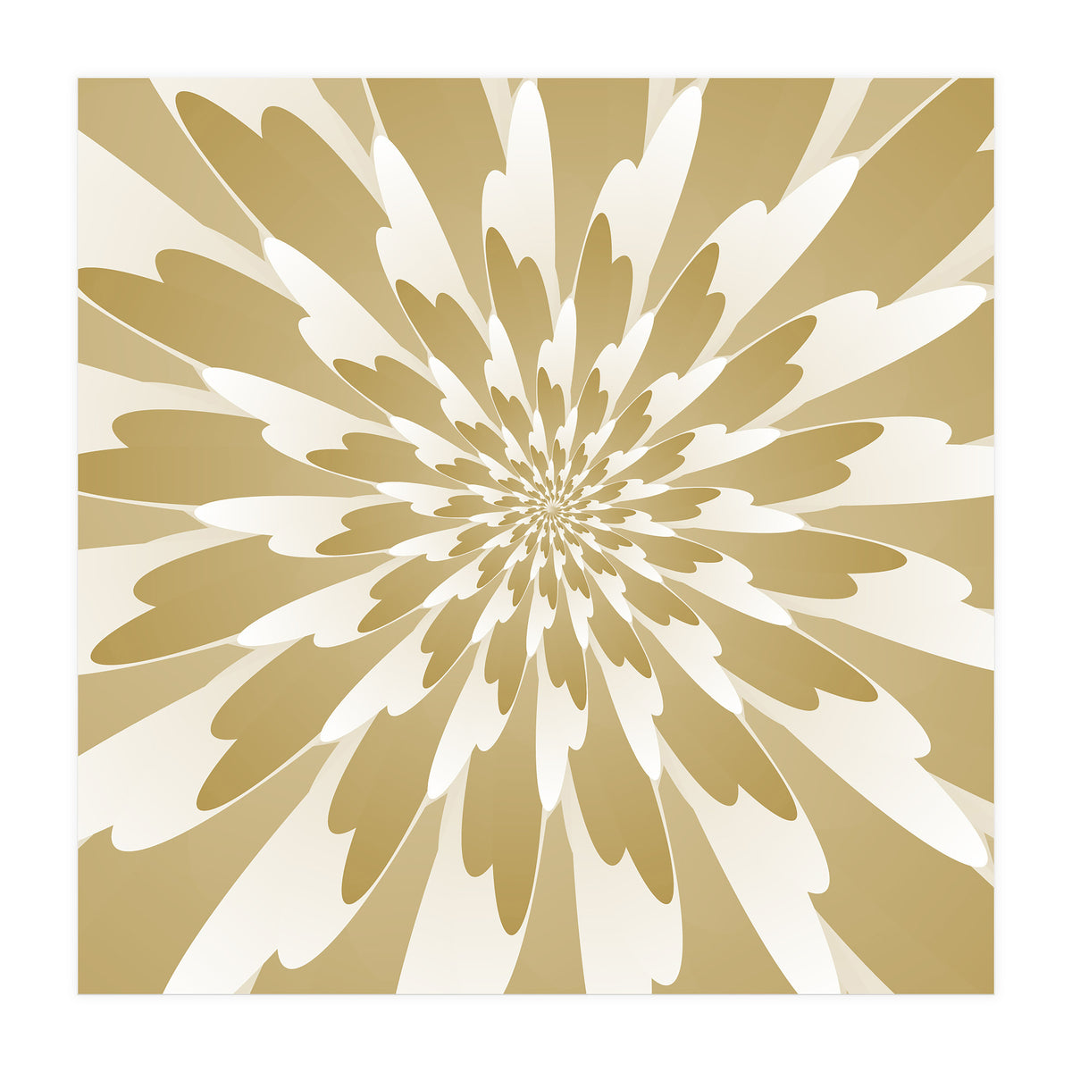 Spiral Flower Design Art (Print Only)