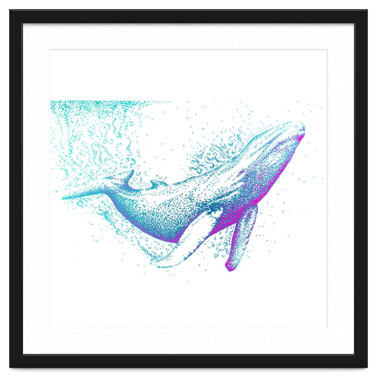 Diving Blue Whale