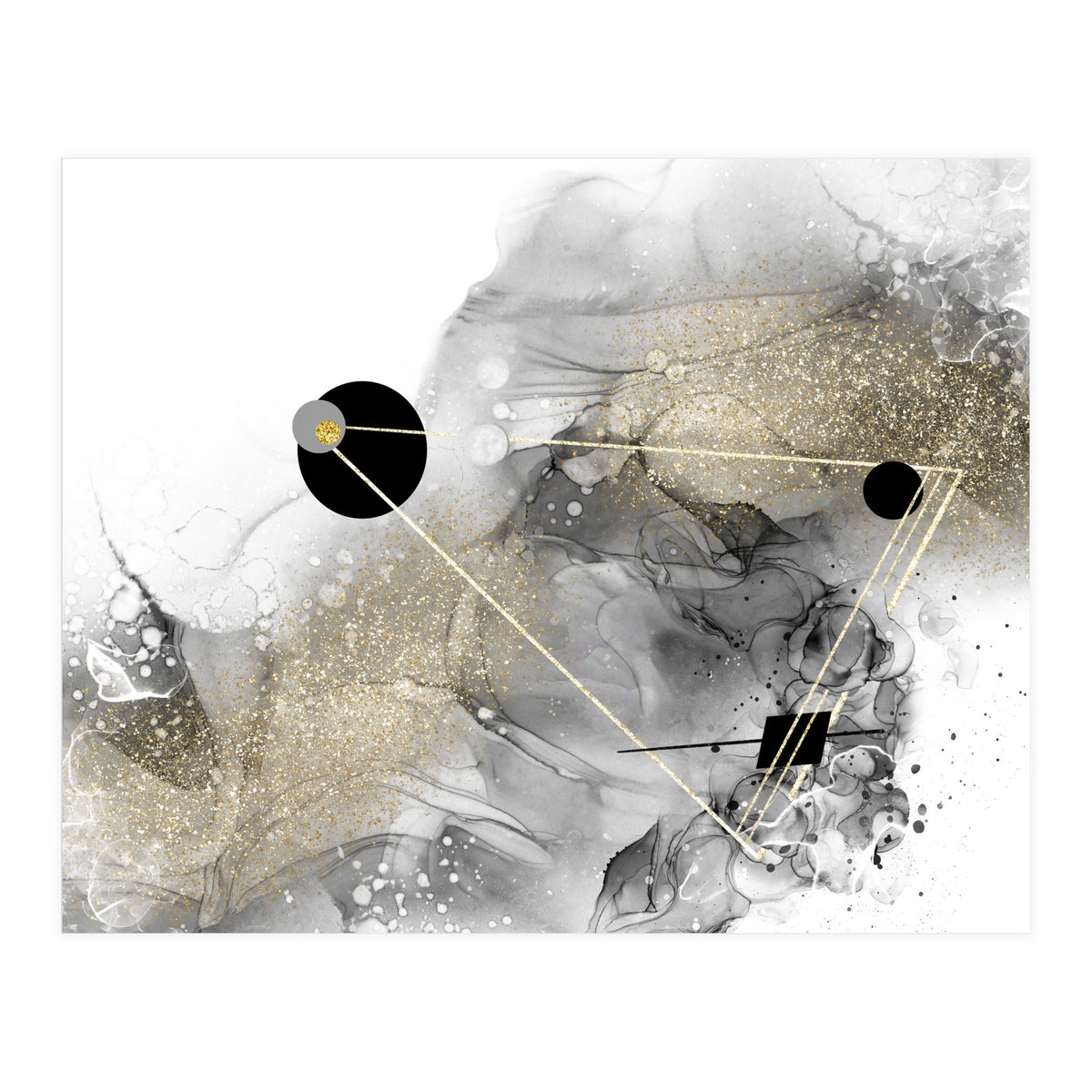 ALCOHOL INK Abstract galaxy (Print Only)