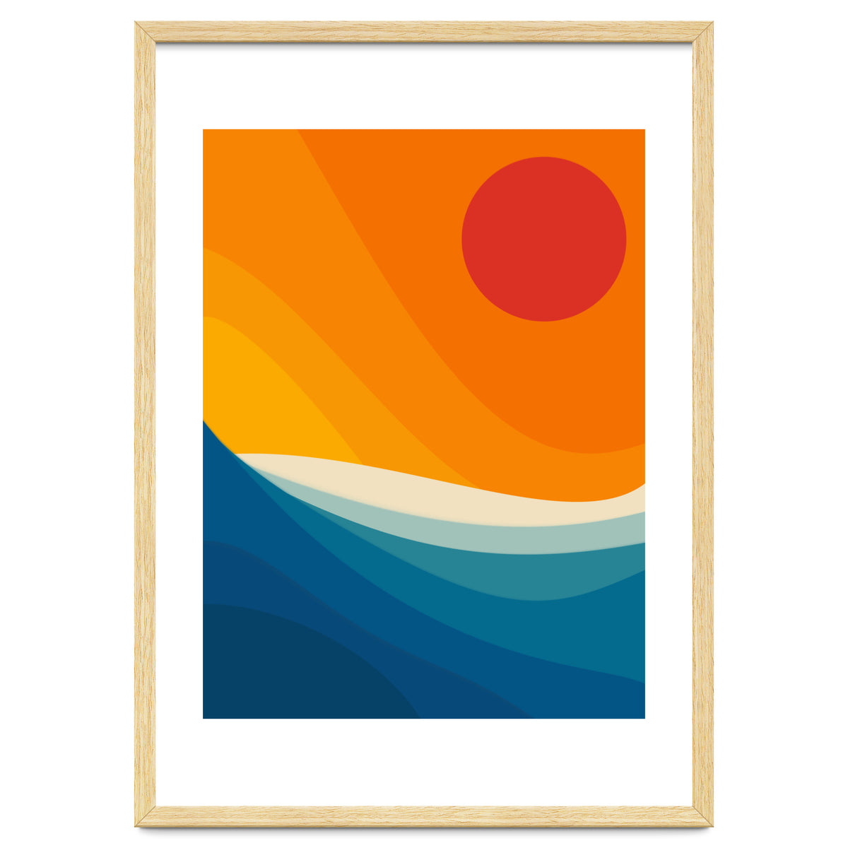 Abstract landscape art