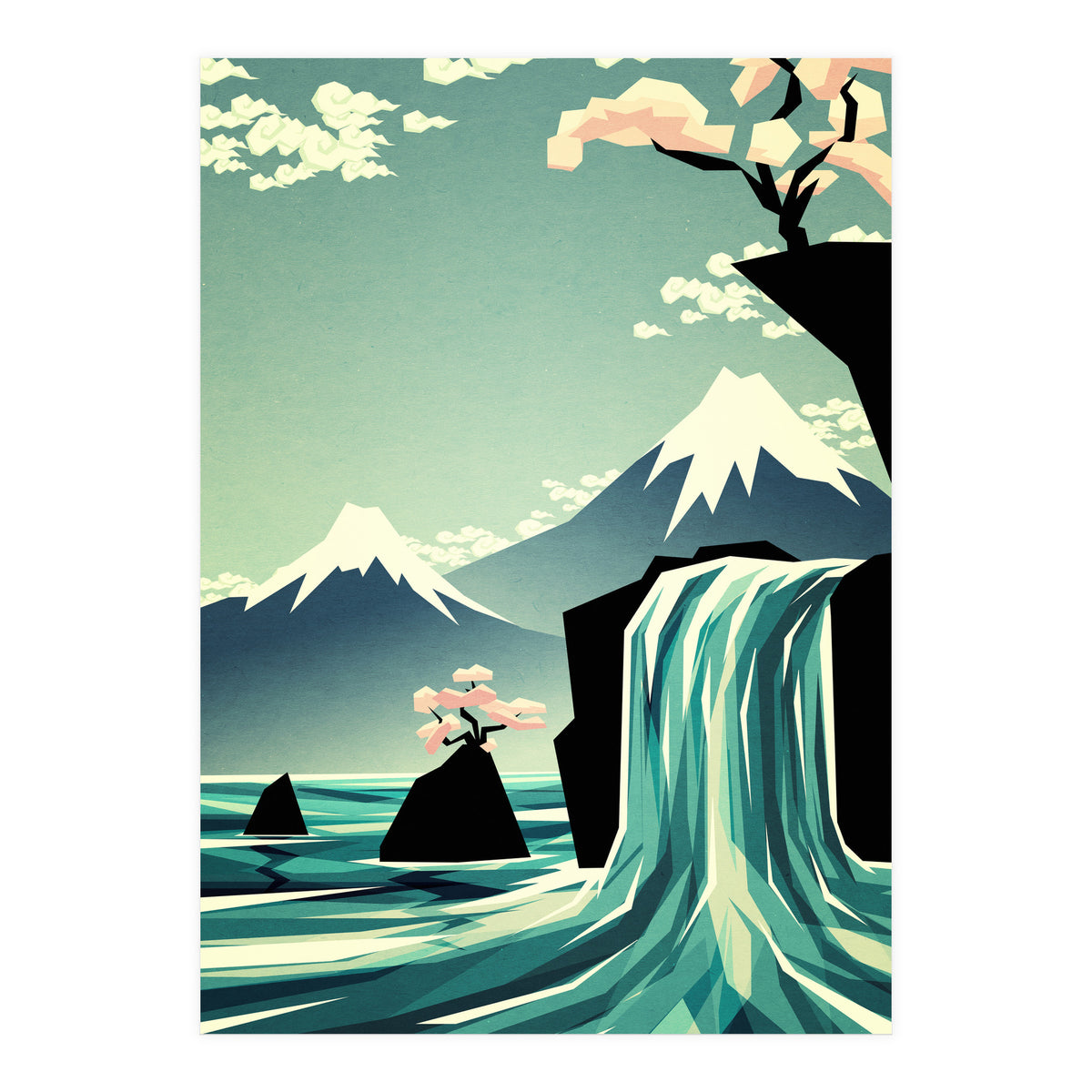 Waterfall Blossom Dream (Print Only)