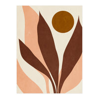 ABSTRACT LEAVES AND SUN - R01 (Print Only)