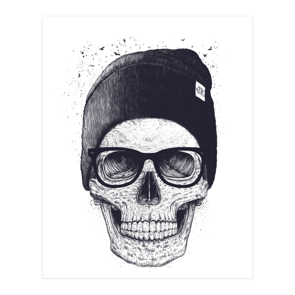 Skull In A Hat (Print Only)