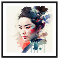 Watercolor Modern Geisha #4