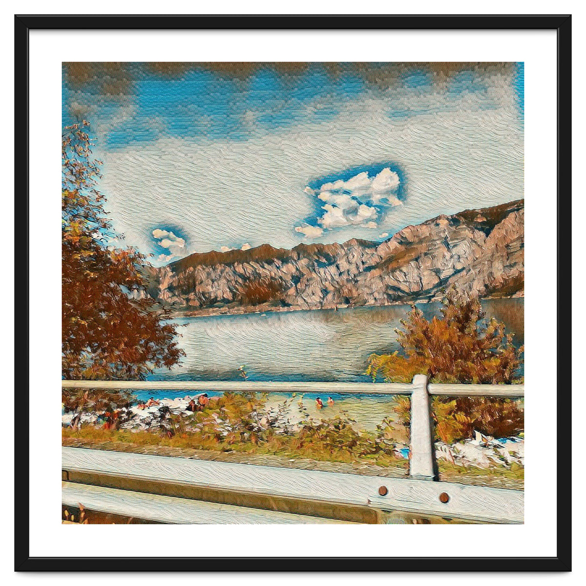 Sunny Garda Lake, italy.