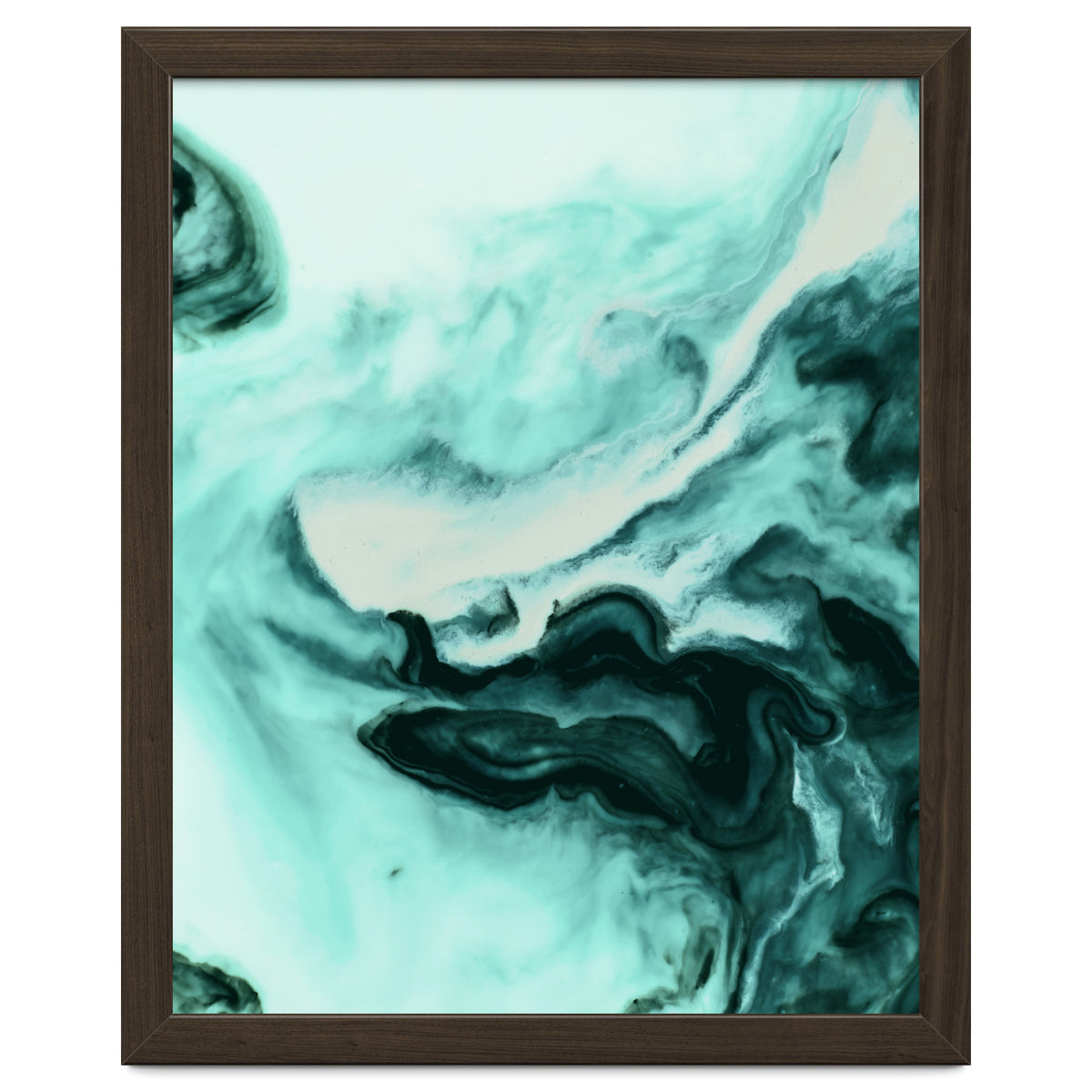 Abstract marbling mint