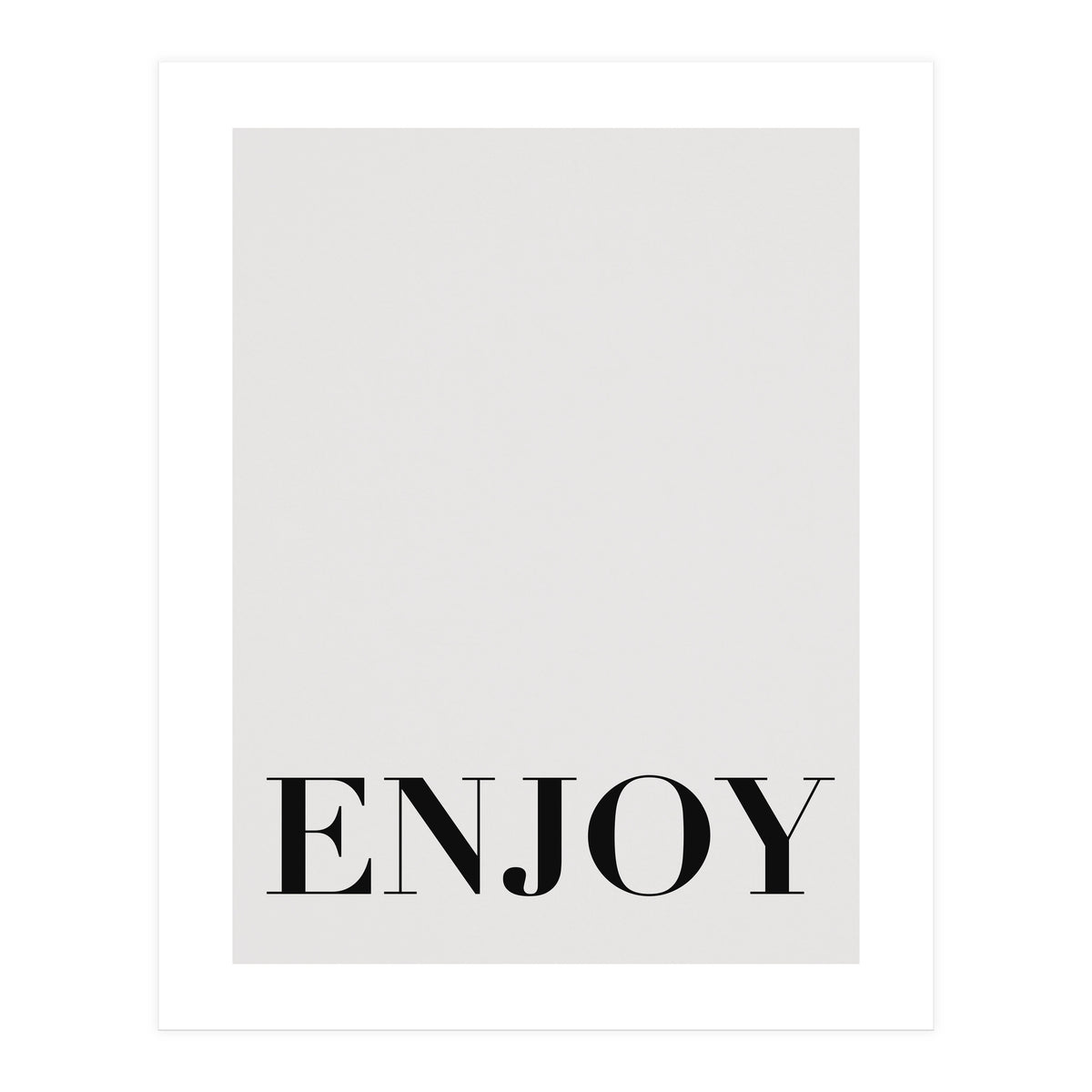 Enjoy White (Print Only)