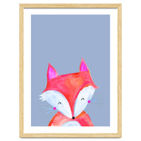 Woodland Fox On Grey