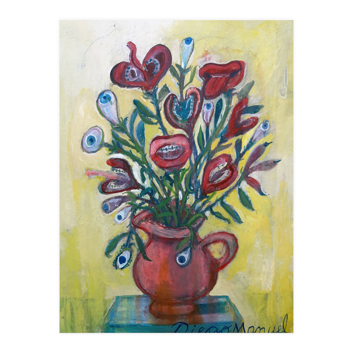 Flores Ojos Bocas 3 (Print Only)