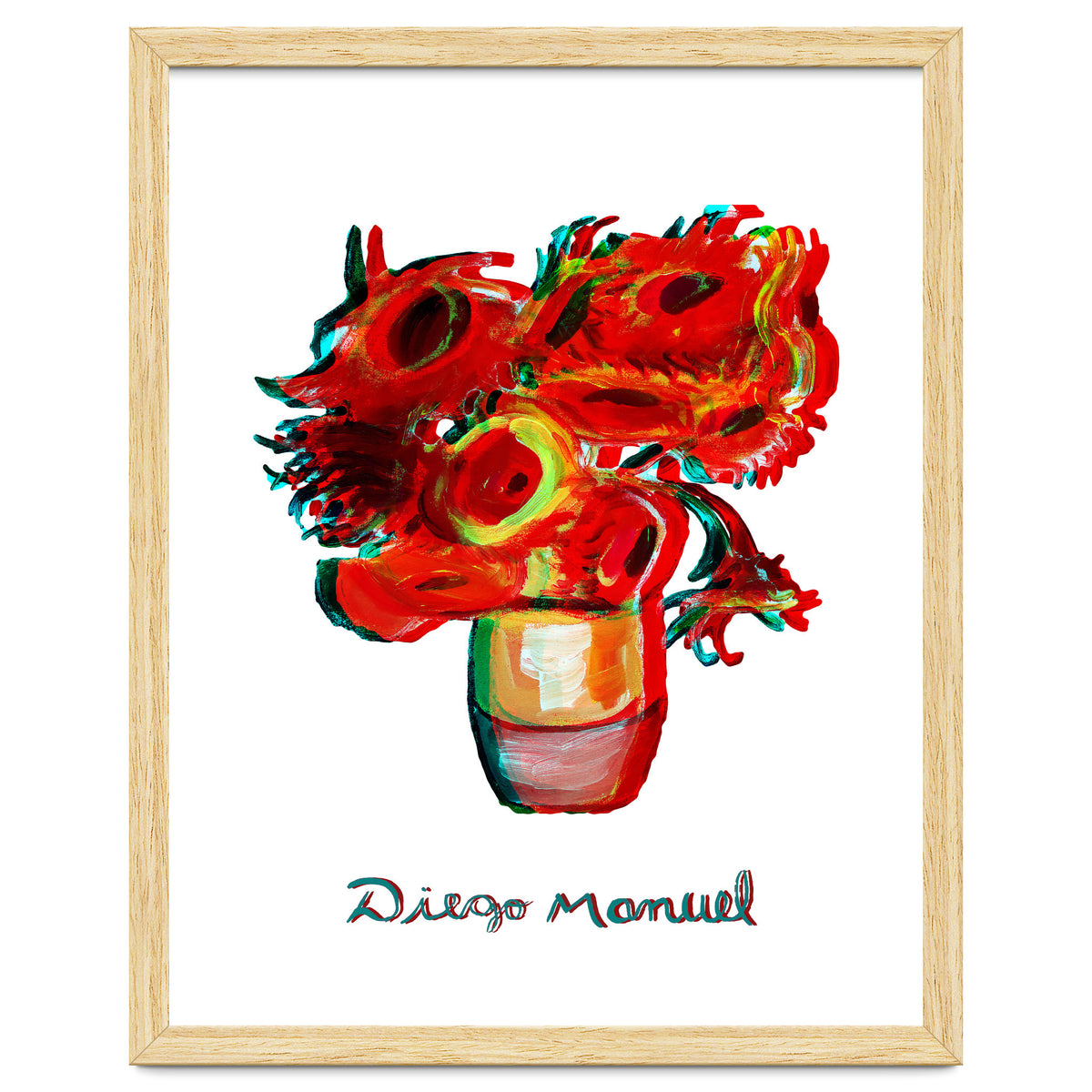 Florero Fondo Blanco 3d 2