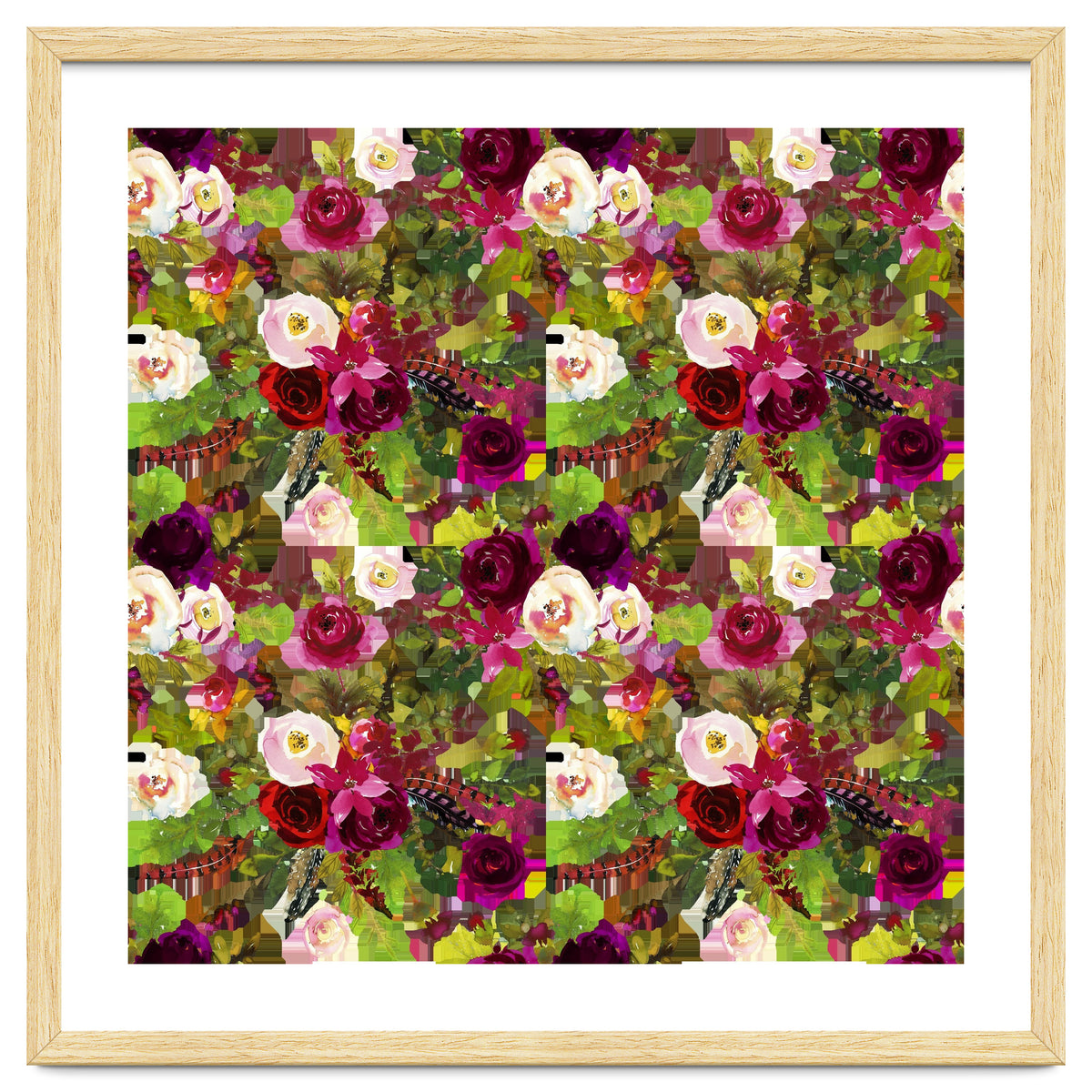 Water Colour Rose Pattern