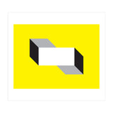 Geometric Shapes No. 50 - yellow, black & grey (Print Only) thumbnail