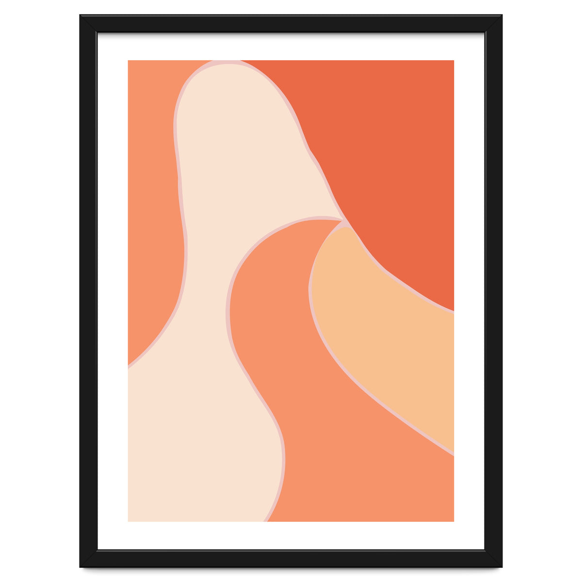 Colorful Orange Tones  Retro Waves