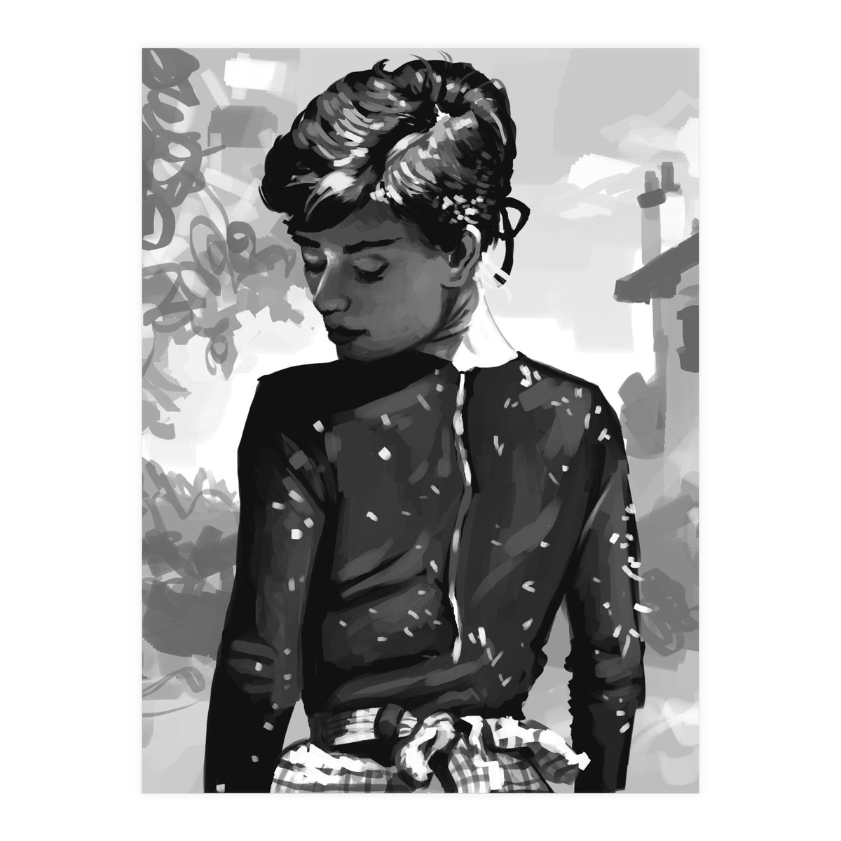 Audrey Monochrome (Print Only)