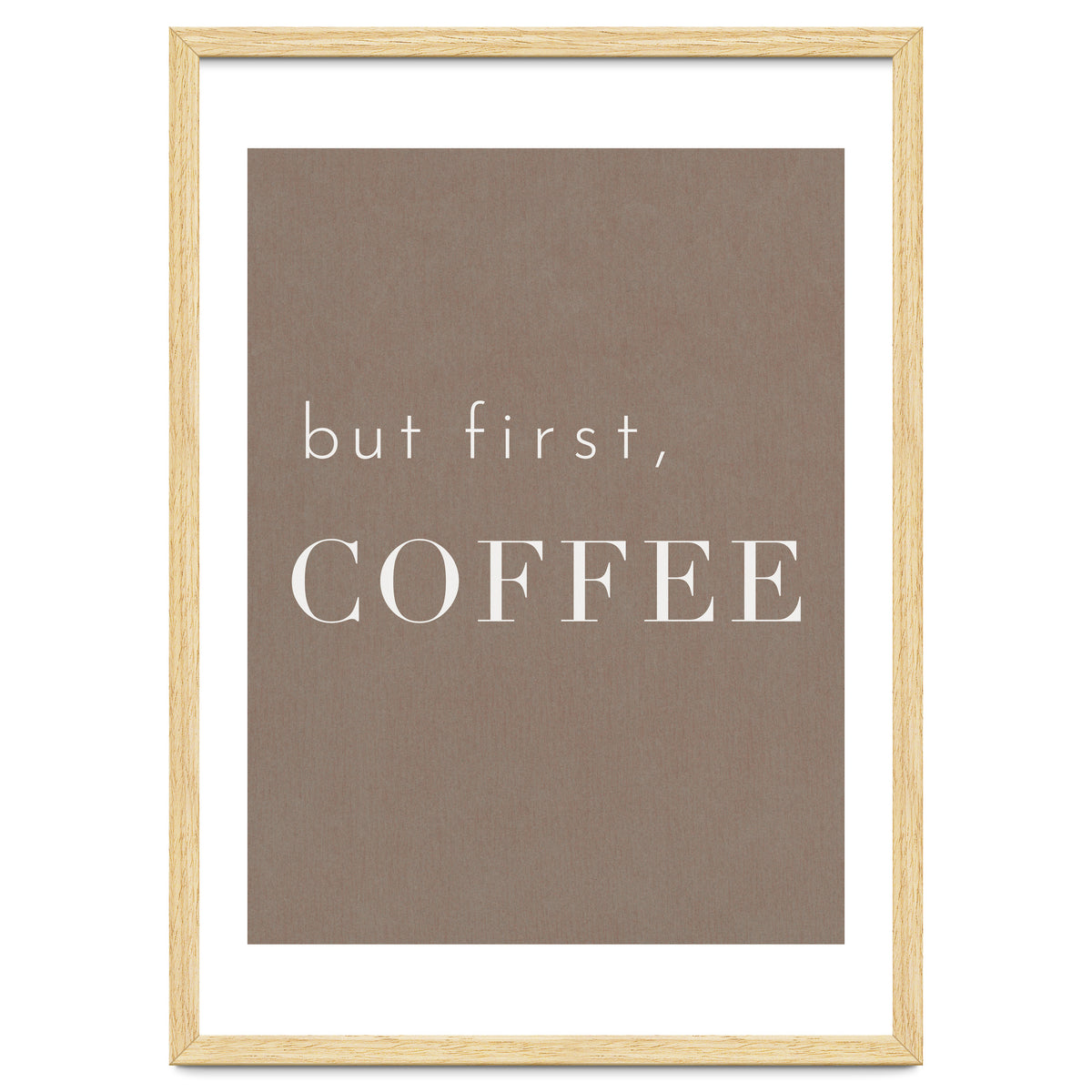 But First, Coffee Brown