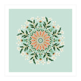 Floral Mandala | Mint Green (Print Only) thumbnail