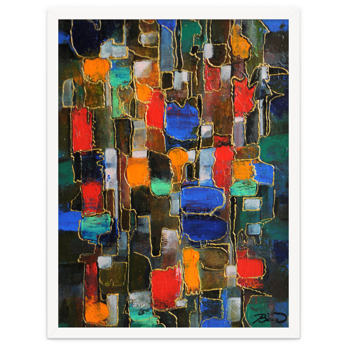 Abstract Brooklyn...38x28.cm. Acrylic