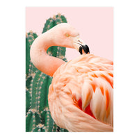 Flamingo & Cactus (Print Only)