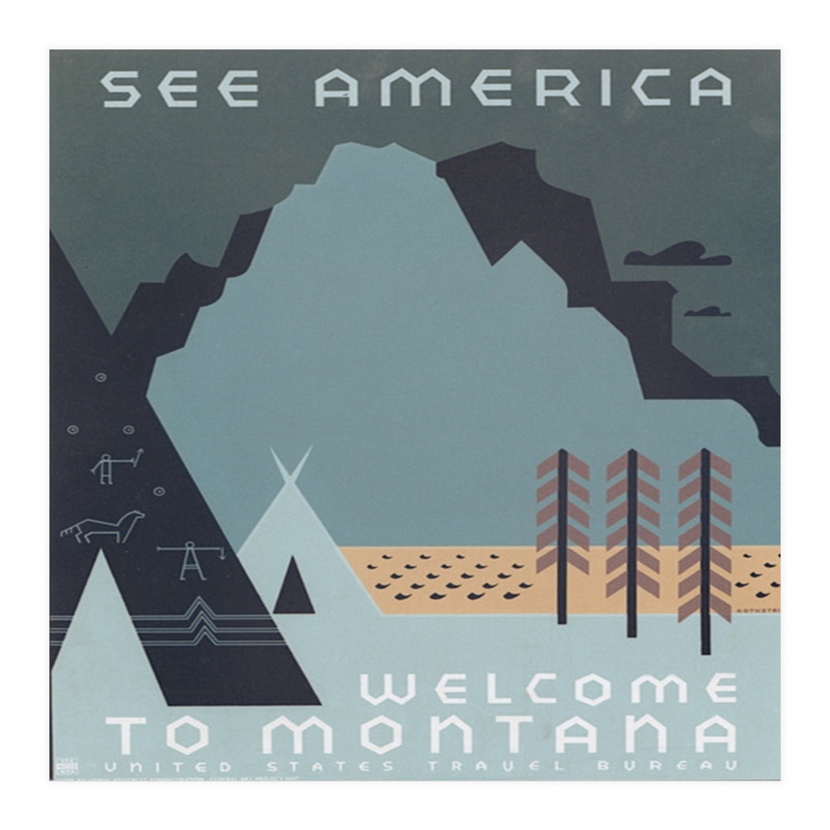 Welcome To Montana, USA. (Print Only)