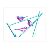 Garden Birds On A Branch (Print Only) thumbnail