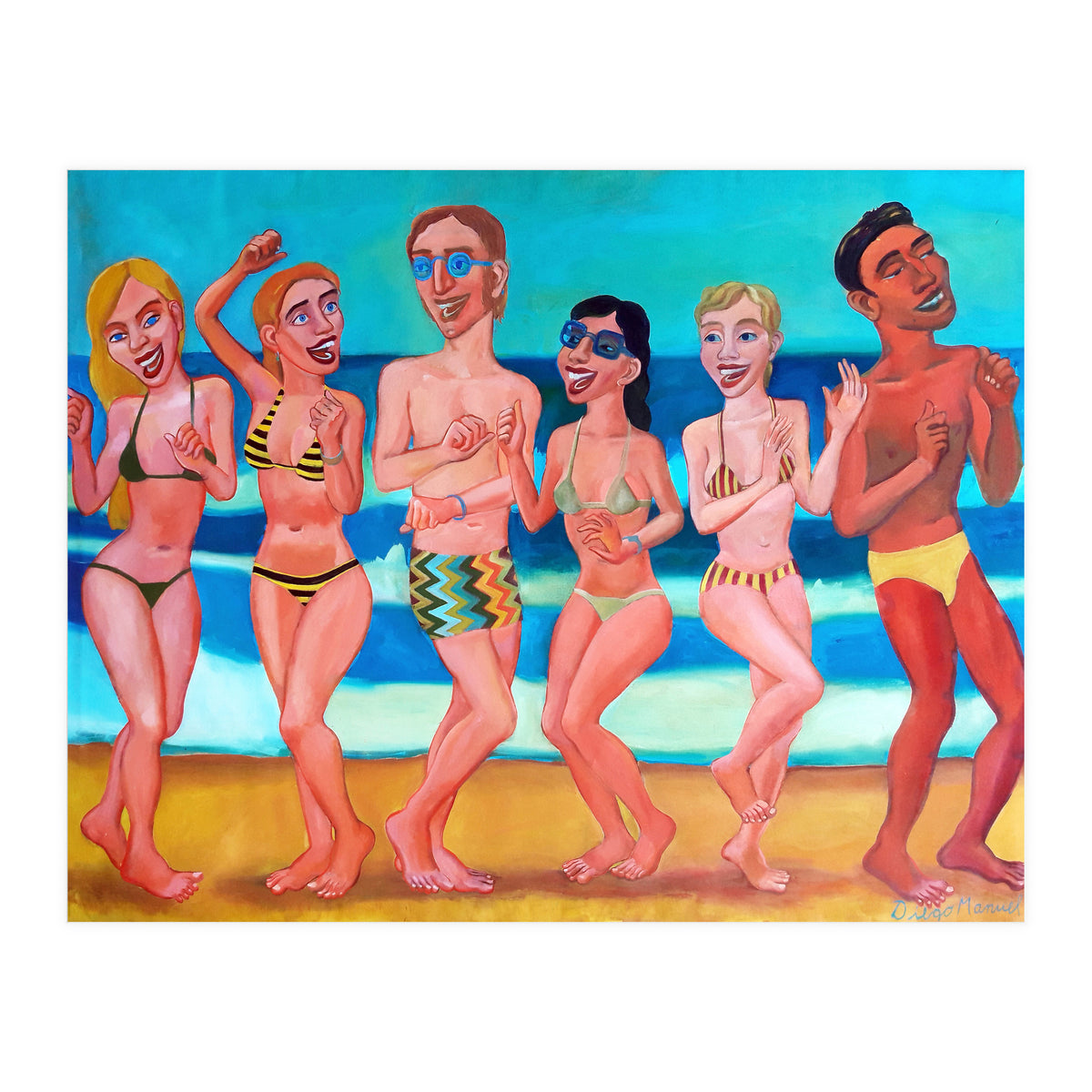 Fiesta En La Playa 6 (Print Only)