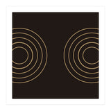 Golden circles | abstract minimal (Print Only) thumbnail