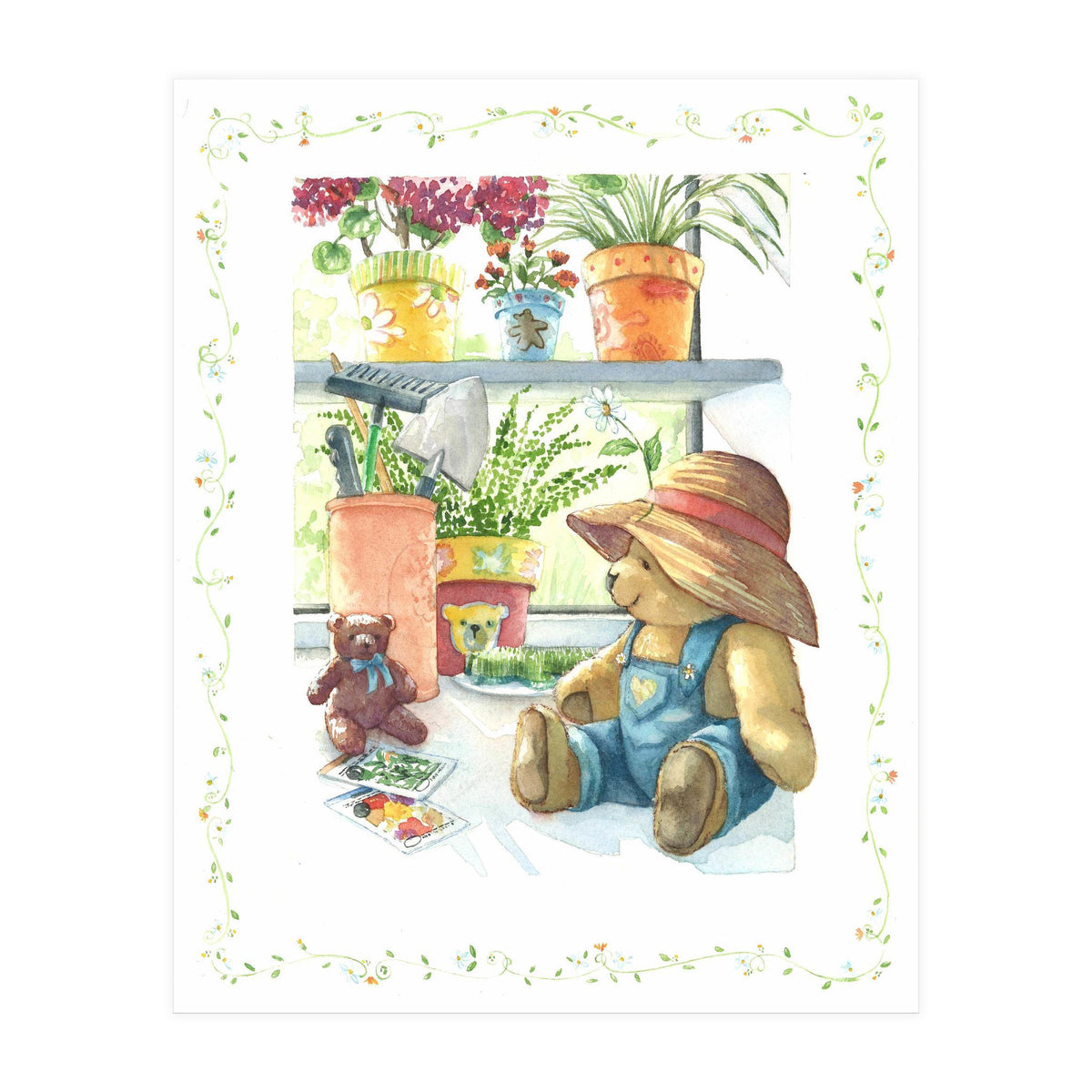 Garden Bear (Print Only)