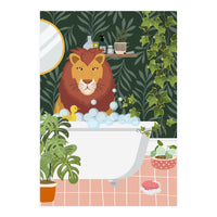 Lion in My Bathtub (Print Only)