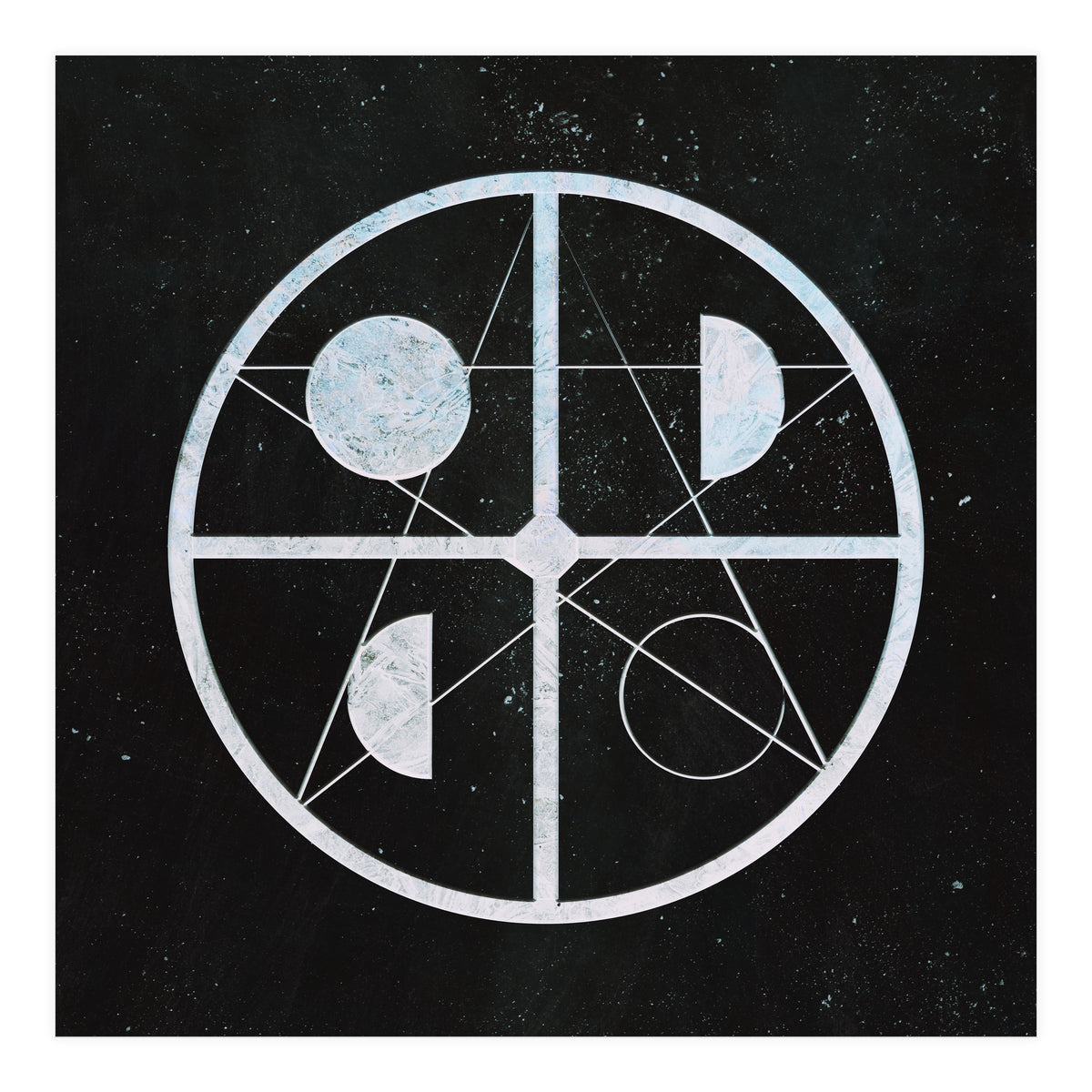 Pentagram moon phases (Print Only)