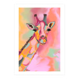 Giraffe Reaching the Rainbow (Print Only) thumbnail