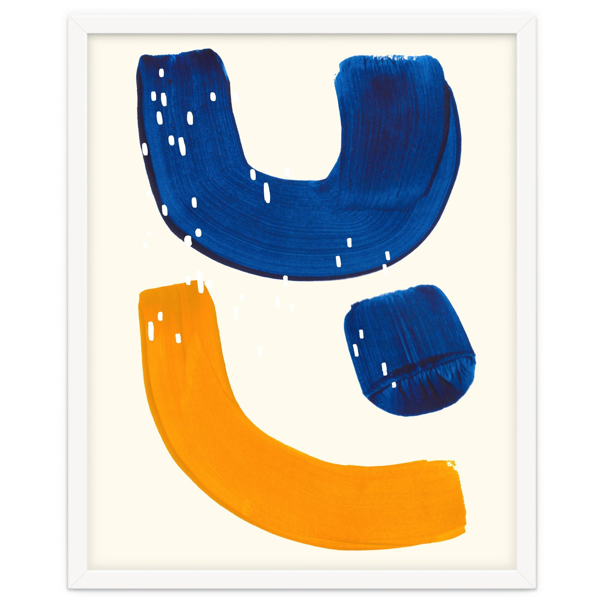 Blue Umbrella For A Yellow Banana