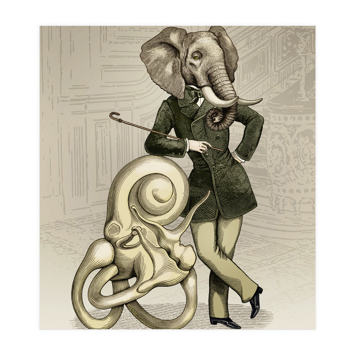 Eustachius the sculptor (Print Only)