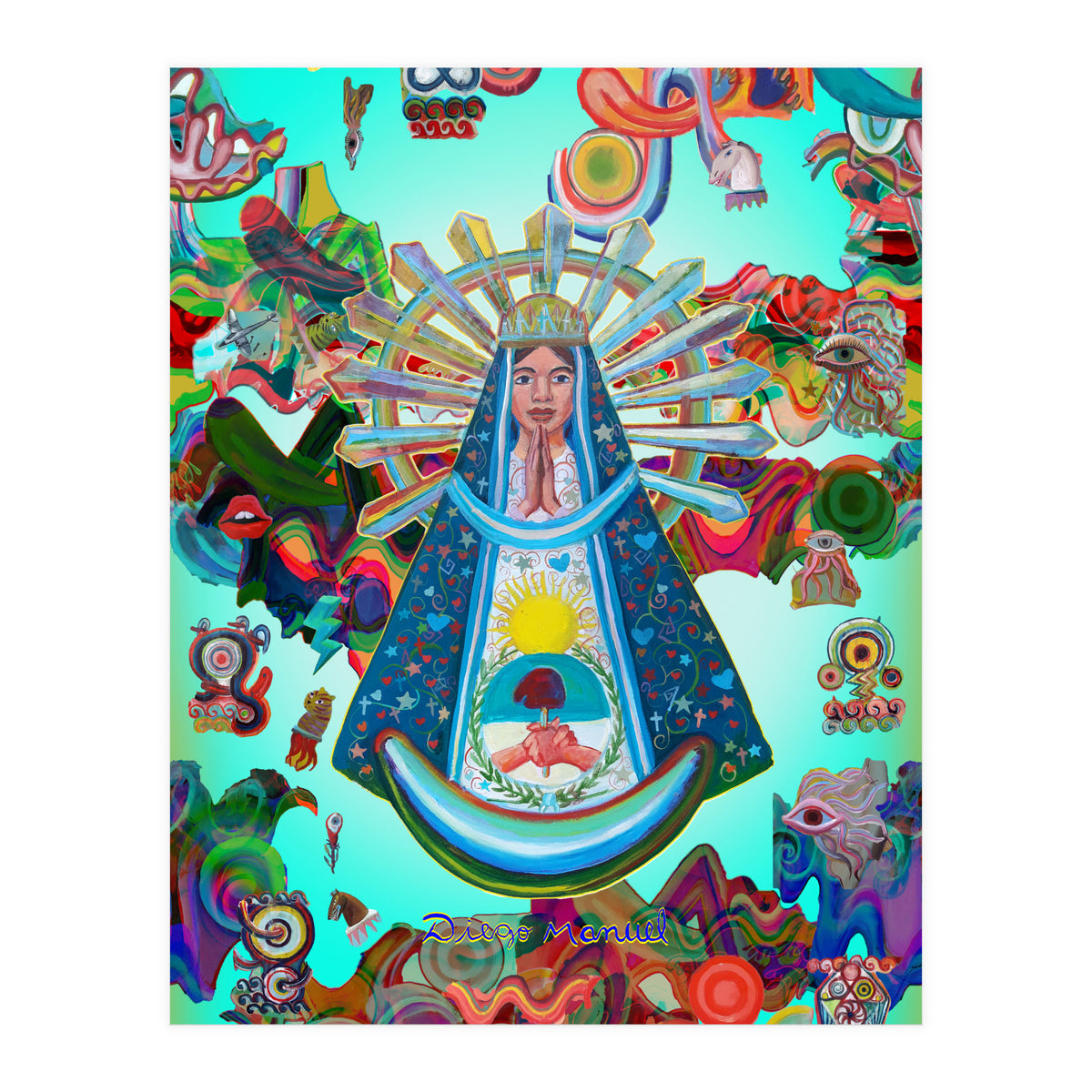 Virgen Y Graffiti 26 (Print Only)