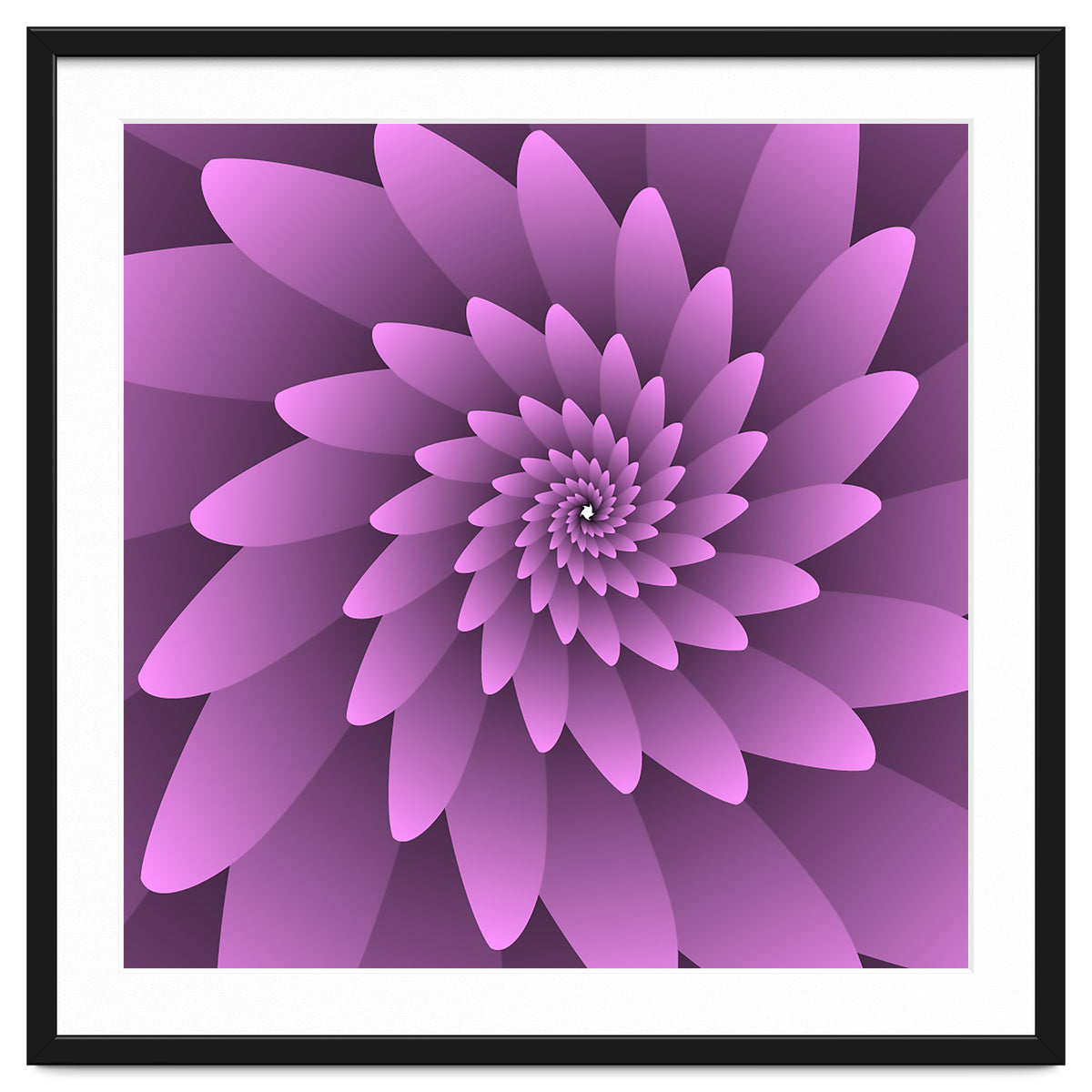 3 D Floral Modern Pink Art
