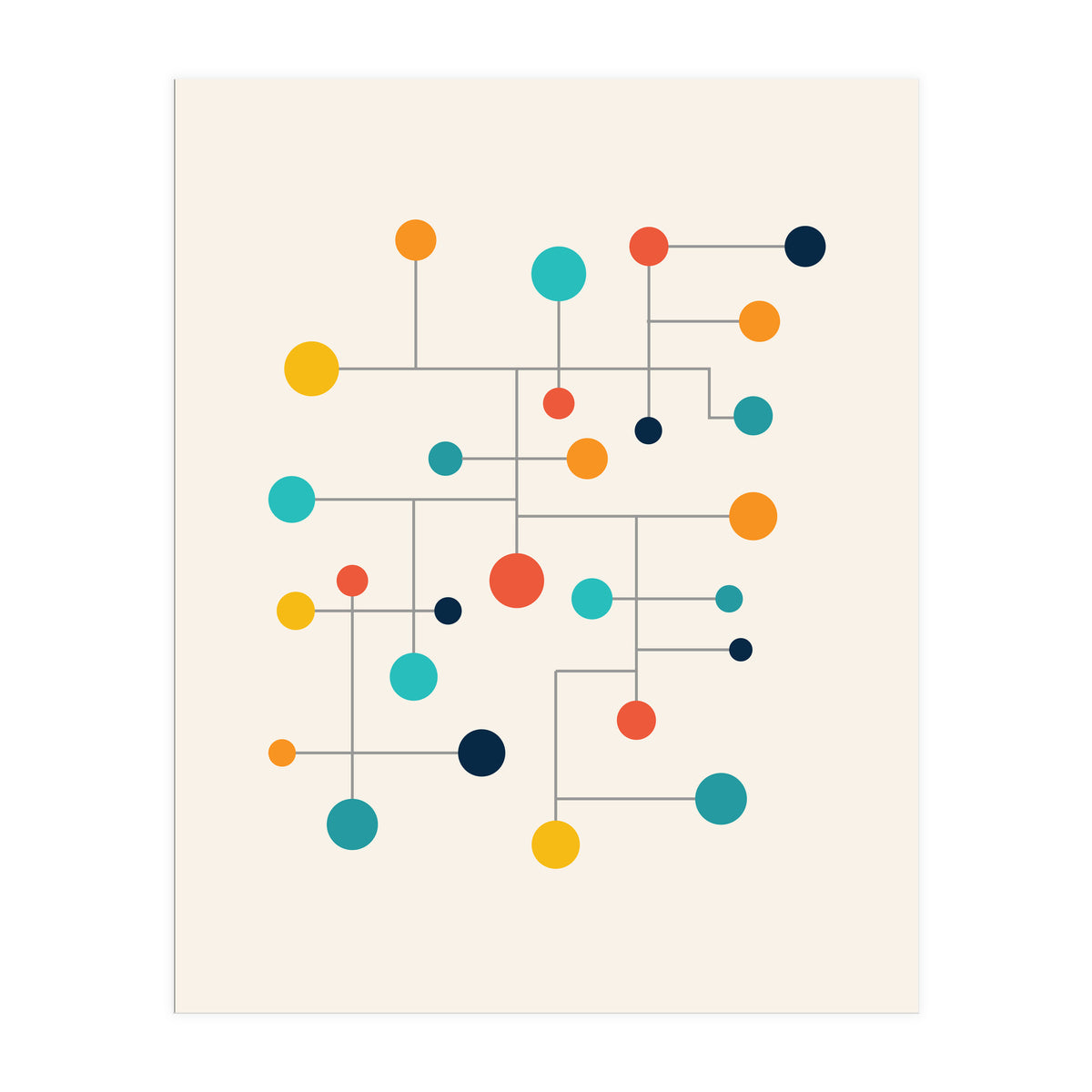 Mid Century Modern Geometry 015 (Print Only)